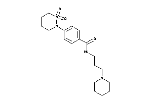 4-(1,1-diketothiazinan-2-yl)-N-(3-piperidinopropyl)benzamide