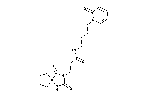 3-(2,4-diketo-1,3-diazaspiro[4.4]nonan-3-yl)-N-[4-(2-keto-1-pyridyl)butyl]propionamide