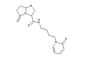 5-keto-N-[4-(2-keto-1-pyridyl)butyl]-3,6,7,7a-tetrahydro-2H-pyrrolo[2,1-b]thiazole-3-carboxamide