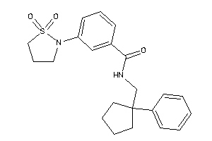 3-(1,1-diketo-1,2-thiazolidin-2-yl)-N-[(1-phenylcyclopentyl)methyl]benzamide