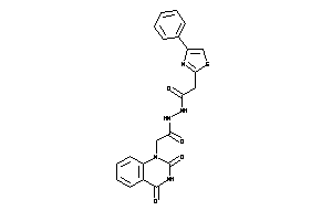 N'-[2-(2,4-diketoquinazolin-1-yl)acetyl]-2-(4-phenylthiazol-2-yl)acetohydrazide