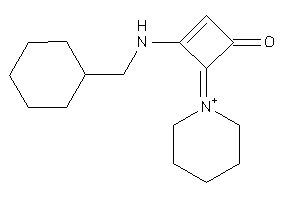 3-(cyclohexylmethylamino)-4-piperidin-1-ium-1-ylidene-cyclobut-2-en-1-one