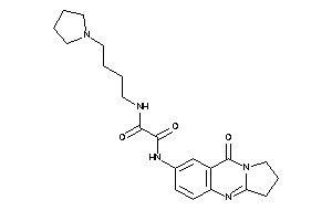 N'-(9-keto-2,3-dihydro-1H-pyrrolo[2,1-b]quinazolin-7-yl)-N-(4-pyrrolidinobutyl)oxamide