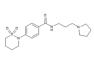 4-(1,1-diketothiazinan-2-yl)-N-(3-pyrrolidinopropyl)benzamide