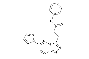 N-phenyl-3-(6-pyrazol-1-yl-[1,2,4]triazolo[3,4-f]pyridazin-3-yl)propionamide