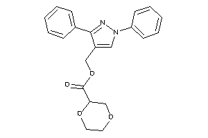 1,4-dioxane-2-carboxylic Acid (1,3-diphenylpyrazol-4-yl)methyl Ester