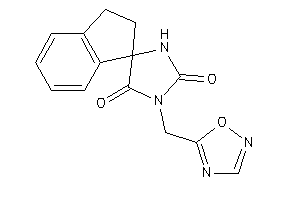 3-(1,2,4-oxadiazol-5-ylmethyl)spiro[imidazolidine-5,1'-indane]-2,4-quinone