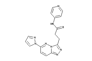 3-(6-pyrazol-1-yl-[1,2,4]triazolo[3,4-f]pyridazin-3-yl)-N-(4-pyridyl)propionamide