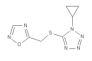 5-[[(1-cyclopropyltetrazol-5-yl)thio]methyl]-1,2,4-oxadiazole