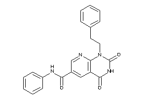 2,4-diketo-1-phenethyl-N-phenyl-pyrido[2,3-d]pyrimidine-6-carboxamide