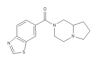 3,4,6,7,8,8a-hexahydro-1H-pyrrolo[1,2-a]pyrazin-2-yl(1,3-benzothiazol-6-yl)methanone