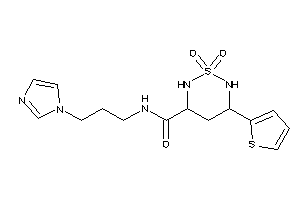 N-(3-imidazol-1-ylpropyl)-1,1-diketo-5-(2-thienyl)-1,2,6-thiadiazinane-3-carboxamide