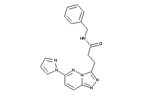 N-benzyl-3-(6-pyrazol-1-yl-[1,2,4]triazolo[3,4-f]pyridazin-3-yl)propionamide