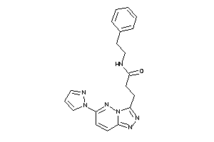 N-phenethyl-3-(6-pyrazol-1-yl-[1,2,4]triazolo[3,4-f]pyridazin-3-yl)propionamide