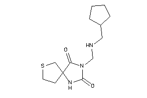 Image of 3-[(cyclopentylmethylamino)methyl]-7-thia-1,3-diazaspiro[4.4]nonane-2,4-quinone