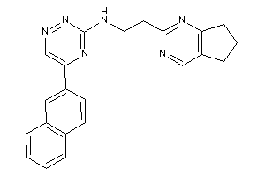2-(6,7-dihydro-5H-cyclopenta[d]pyrimidin-2-yl)ethyl-[5-(2-naphthyl)-1,2,4-triazin-3-yl]amine