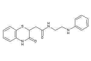 N-(2-anilinoethyl)-2-(3-keto-4H-1,4-benzothiazin-2-yl)acetamide