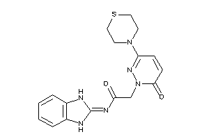 N-(1,3-dihydrobenzimidazol-2-ylidene)-2-(6-keto-3-thiomorpholino-pyridazin-1-yl)acetamide