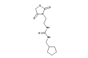 1-(cyclopentylmethyl)-3-[2-(2,4-diketothiazolidin-3-yl)ethyl]urea