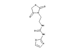 1-[2-(2,4-diketothiazolidin-3-yl)ethyl]-3-oxazol-2-yl-urea