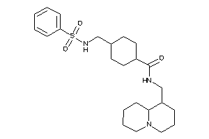 4-(benzenesulfonamidomethyl)-N-(quinolizidin-1-ylmethyl)cyclohexanecarboxamide