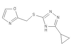 2-[[(5-cyclopropyl-4H-1,2,4-triazol-3-yl)thio]methyl]oxazole