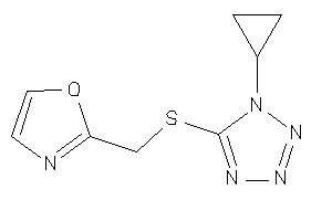 2-[[(1-cyclopropyltetrazol-5-yl)thio]methyl]oxazole