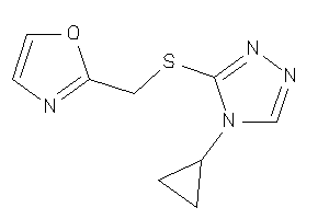 2-[[(4-cyclopropyl-1,2,4-triazol-3-yl)thio]methyl]oxazole