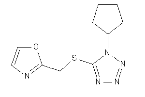 2-[[(1-cyclopentyltetrazol-5-yl)thio]methyl]oxazole