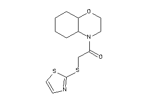 1-(2,3,4a,5,6,7,8,8a-octahydrobenzo[b][1,4]oxazin-4-yl)-2-(thiazol-2-ylthio)ethanone