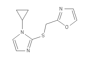 2-[[(1-cyclopropylimidazol-2-yl)thio]methyl]oxazole