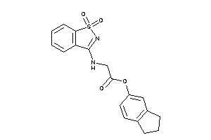 2-[(1,1-diketo-1,2-benzothiazol-3-yl)amino]acetic Acid Indan-5-yl Ester