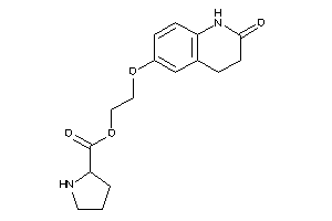 Pyrrolidine-2-carboxylic Acid 2-[(2-keto-3,4-dihydro-1H-quinolin-6-yl)oxy]ethyl Ester