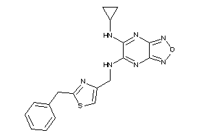 (2-benzylthiazol-4-yl)methyl-[6-(cyclopropylamino)furazano[3,4-b]pyrazin-5-yl]amine