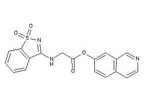 2-[(1,1-diketo-1,2-benzothiazol-3-yl)amino]acetic Acid 7-isoquinolyl Ester