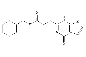 Image of 3-(4-keto-1H-thieno[2,3-d]pyrimidin-2-yl)propionic Acid Cyclohex-3-en-1-ylmethyl Ester