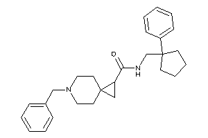 6-benzyl-N-[(1-phenylcyclopentyl)methyl]-6-azaspiro[2.5]octane-2-carboxamide