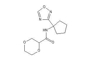 Image of N-[1-(1,2,4-oxadiazol-3-yl)cyclopentyl]-1,4-dioxane-2-carboxamide