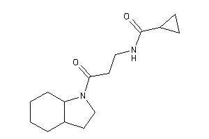 N-[3-(2,3,3a,4,5,6,7,7a-octahydroindol-1-yl)-3-keto-propyl]cyclopropanecarboxamide