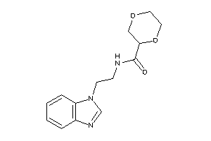 Image of N-[2-(benzimidazol-1-yl)ethyl]-1,4-dioxane-2-carboxamide