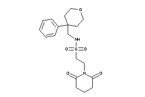 2-glutarimido-N-[(4-phenyltetrahydropyran-4-yl)methyl]ethanesulfonamide