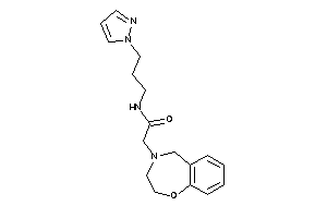 2-(3,5-dihydro-2H-1,4-benzoxazepin-4-yl)-N-(3-pyrazol-1-ylpropyl)acetamide