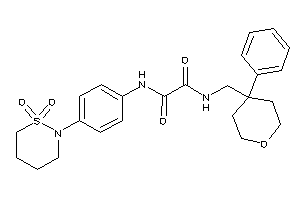 N'-[4-(1,1-diketothiazinan-2-yl)phenyl]-N-[(4-phenyltetrahydropyran-4-yl)methyl]oxamide