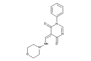 5-[(morpholinoamino)methylene]-1-phenyl-pyrimidine-4,6-quinone