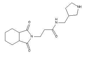 3-(1,3-diketo-3a,4,5,6,7,7a-hexahydroisoindol-2-yl)-N-(pyrrolidin-3-ylmethyl)propionamide