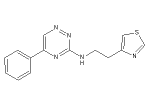 (5-phenyl-1,2,4-triazin-3-yl)-(2-thiazol-4-ylethyl)amine
