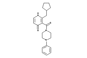 2-(cyclopentylmethyl)-3-(4-phenylpiperazine-1-carbonyl)-4-pyridone