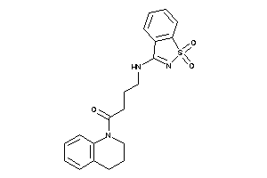 1-(3,4-dihydro-2H-quinolin-1-yl)-4-[(1,1-diketo-1,2-benzothiazol-3-yl)amino]butan-1-one