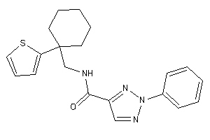 2-phenyl-N-[[1-(2-thienyl)cyclohexyl]methyl]triazole-4-carboxamide