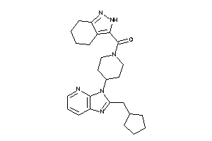 [4-[2-(cyclopentylmethyl)imidazo[4,5-b]pyridin-3-yl]piperidino]-(4,5,6,7-tetrahydro-2H-indazol-3-yl)methanone